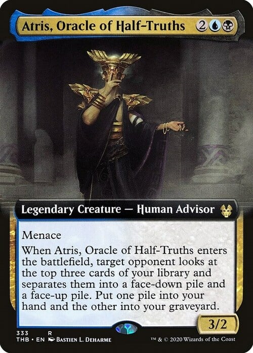 Atris, Oracle of Half-Truths Card Front