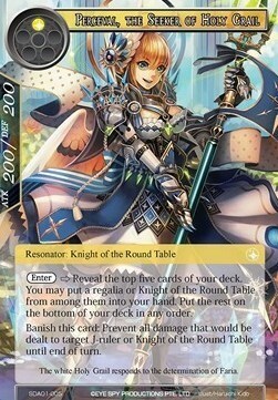 Perceval, the Seeker of Holy Grail Card Front