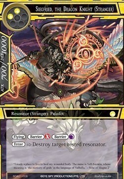 Siegfried, the Dragon Knight (Stranger) Card Front