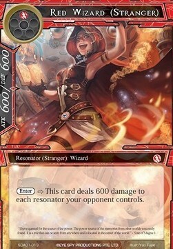 Red Wizard (Stranger) Card Front