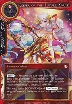 Keeper of the Future, Skuld Card Front