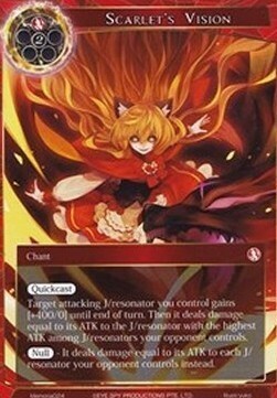 Scarlet's Vision Card Front