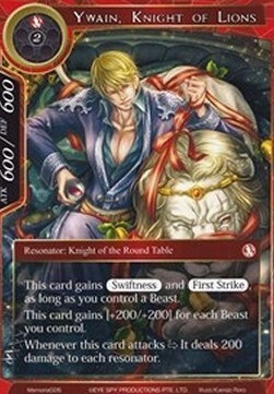 Ywain, Knight of Lions Card Front