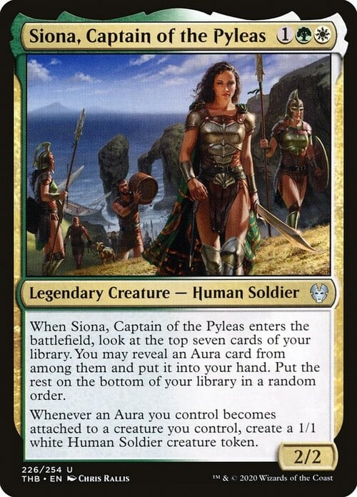 Siona, Captain of the Pyleas Card Front
