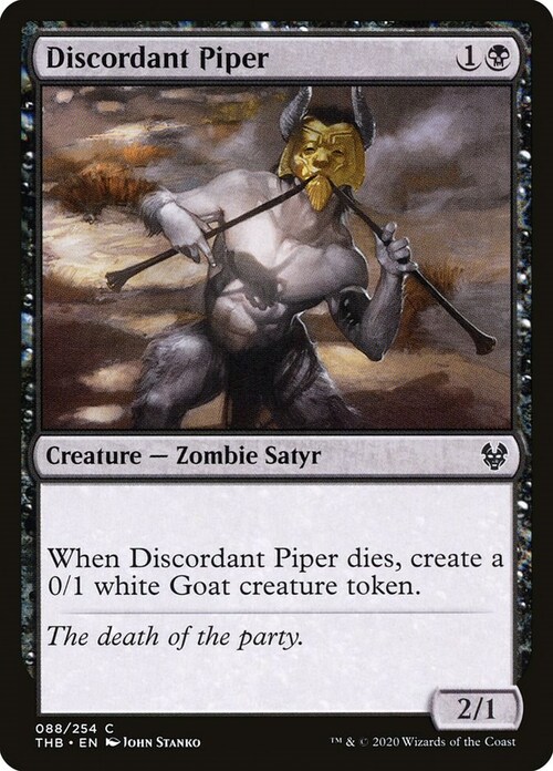 Discordant Piper Card Front