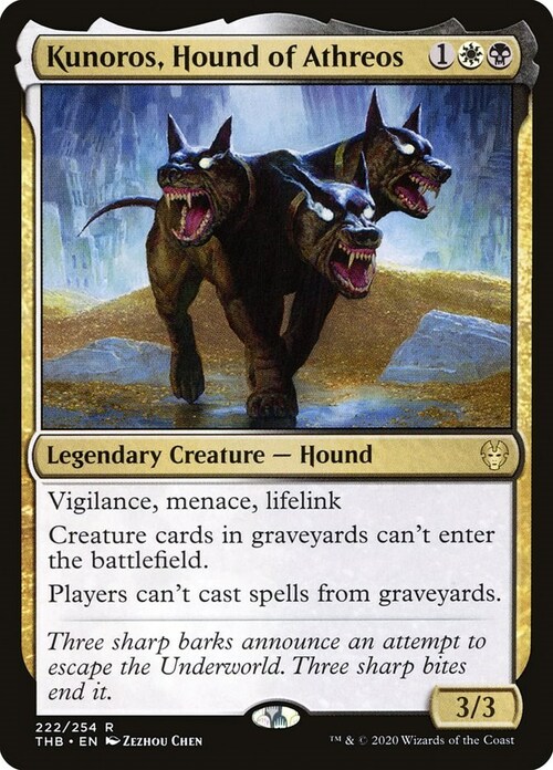 Kunoros, Hound of Athreos Card Front