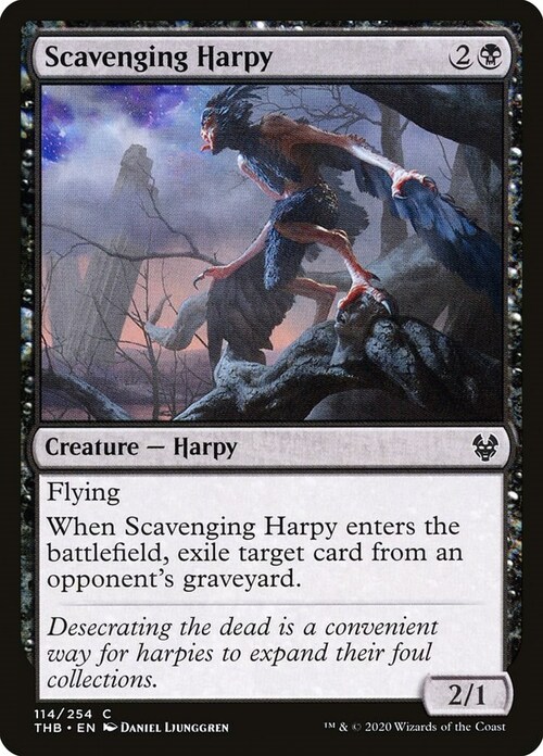 Scavenging Harpy Card Front