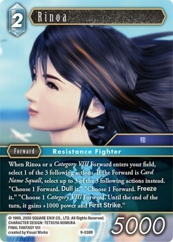 Rinoa (9-038) Card Front