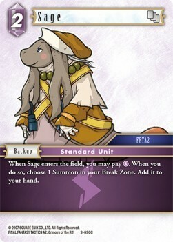 Sage (9-090) Card Front