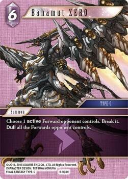 Bahamut 0 Card Front