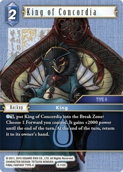 King of Concordia (9-110) Card Front