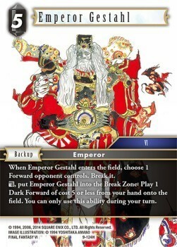 Emperador Gestahl Frente