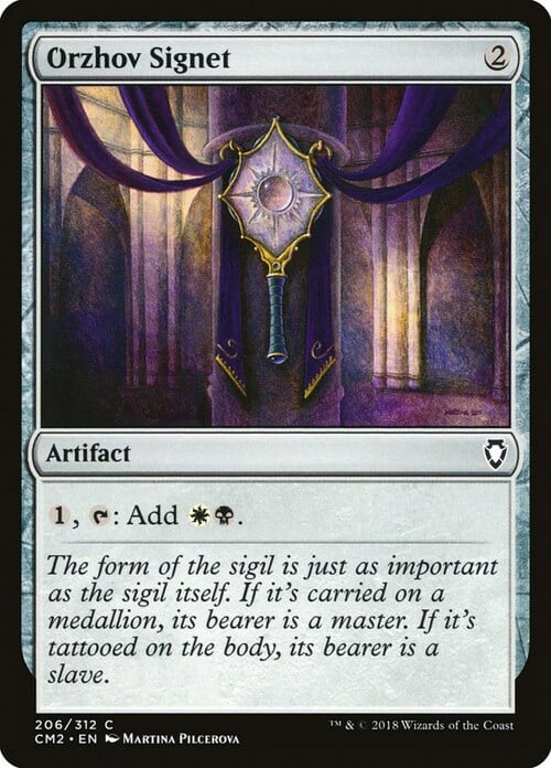 Orzhov Signet Card Front