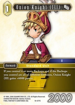 Onion Knight (III) (10-077) Card Front
