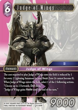 Judge of Wings Card Front