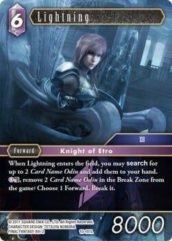 Lightning (10-101) Card Front