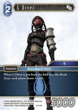 G Diver Card Front