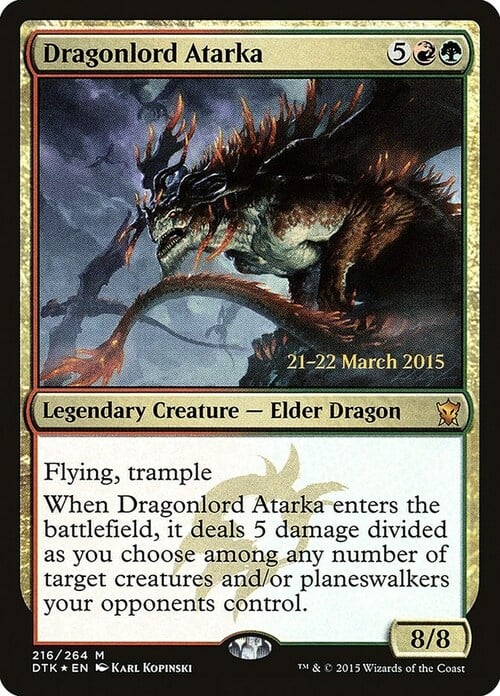 Dragonlord Atarka Card Front