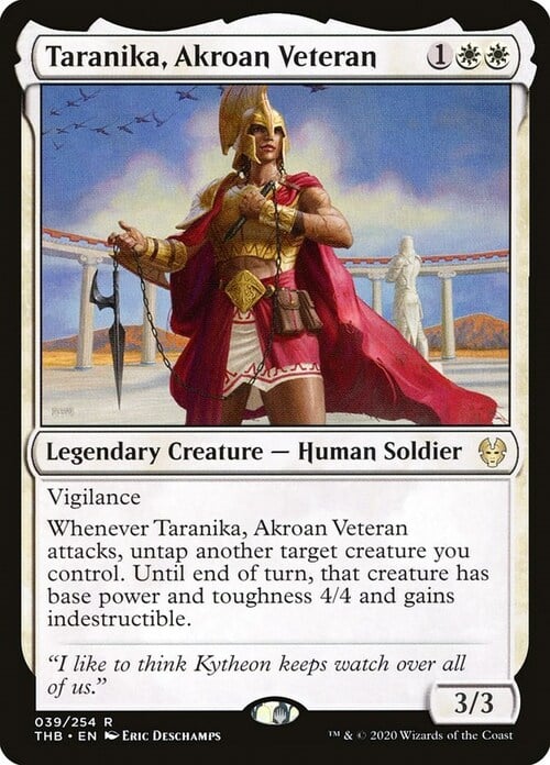 Taranika, Veterana di Akros Card Front