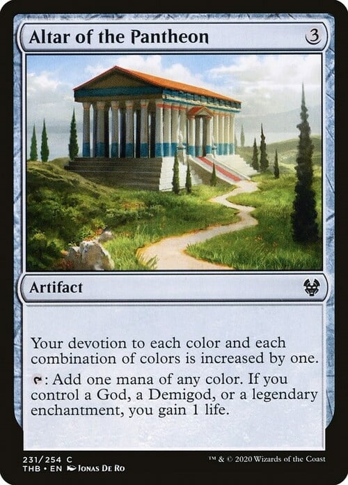 Altar of the Pantheon Card Front