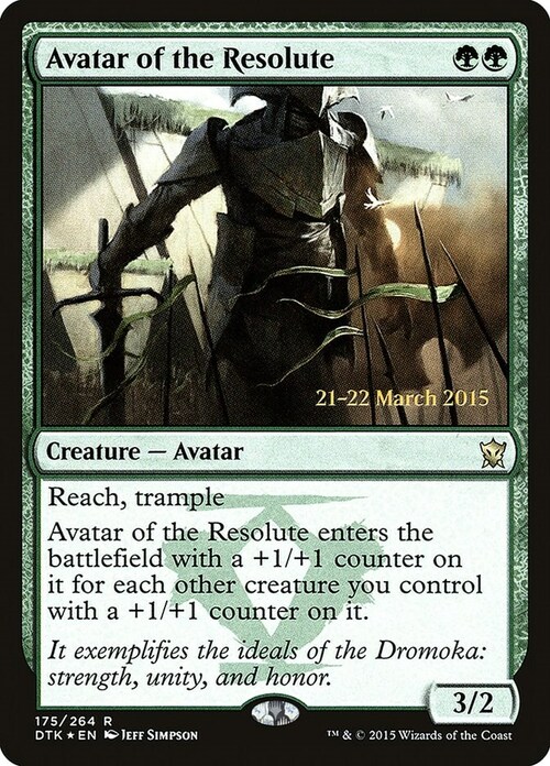 Avatar of the Resolute Card Front