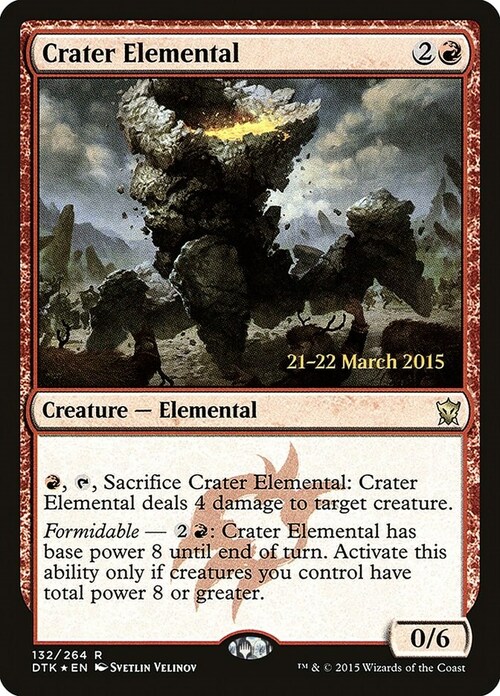Crater Elemental Card Front