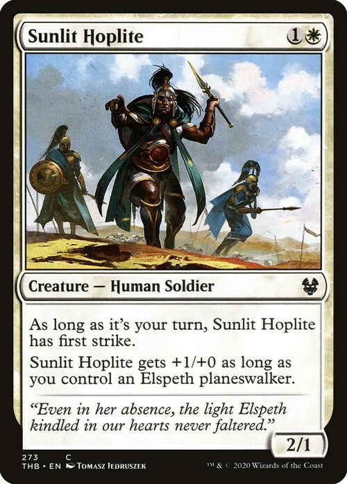 Sunlit Hoplite Card Front