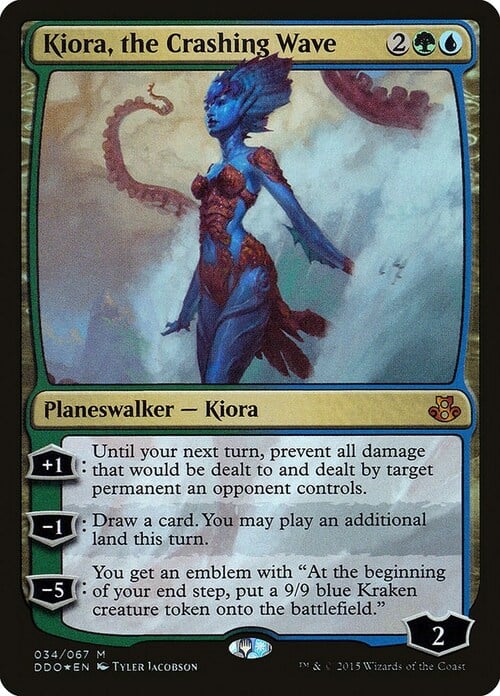 Kiora, the Crashing Wave Card Front