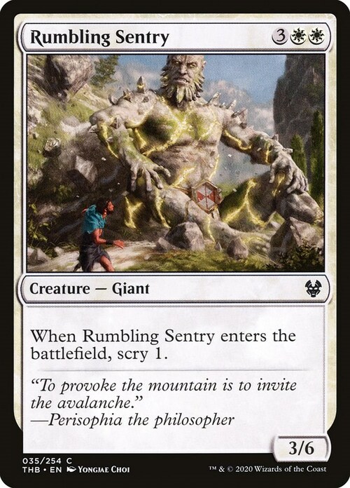 Rumbling Sentry Card Front