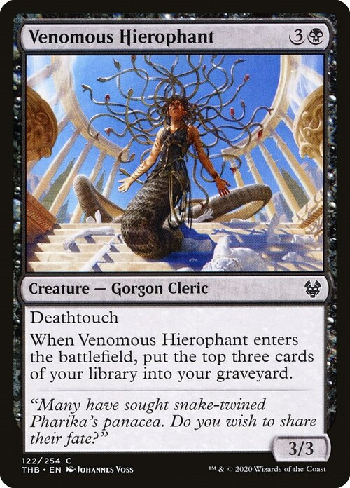 Venomous Hierophant Card Front
