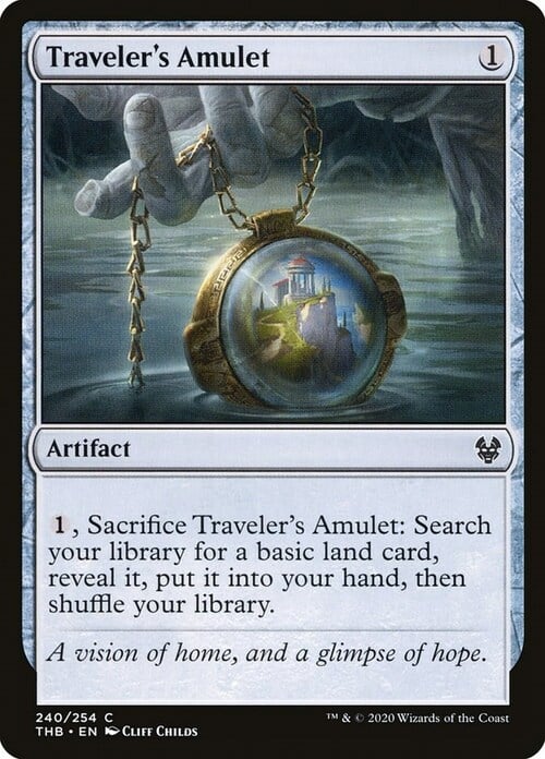Traveler's Amulet Card Front