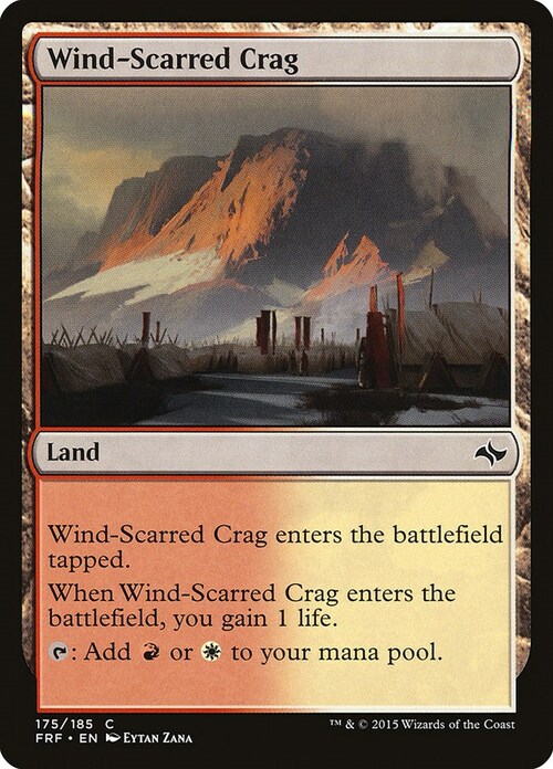 Wind-Scarred Crag Card Front