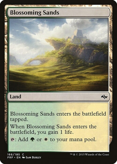 Blossoming Sands Card Front