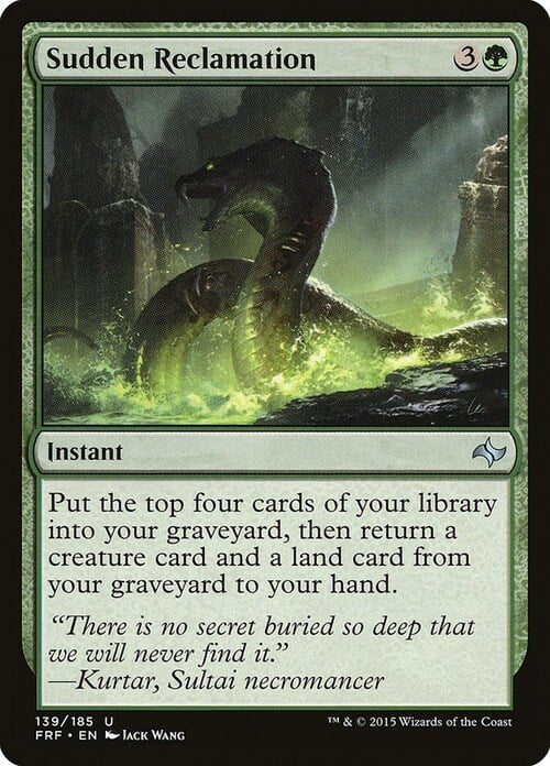 Sudden Reclamation Card Front