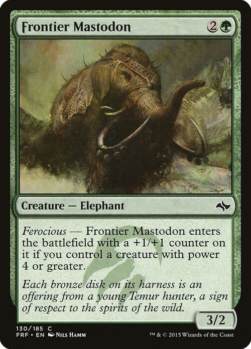 Frontier Mastodon Card Front