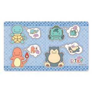 Ditto As Squirtle, Bulbasaur, Charmander & Snorlax Playmat