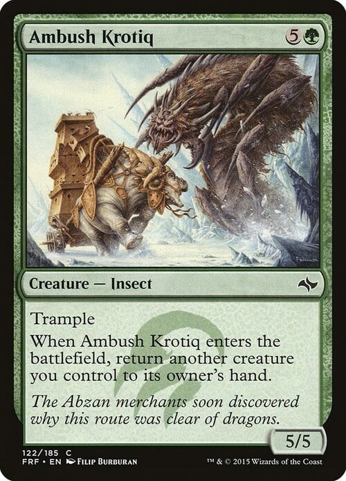 Krotiq in Agguato Card Front