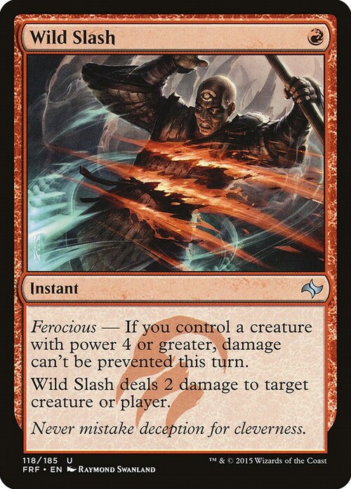 Wild Slash Card Front