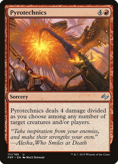 Pyrotechnics Card Front