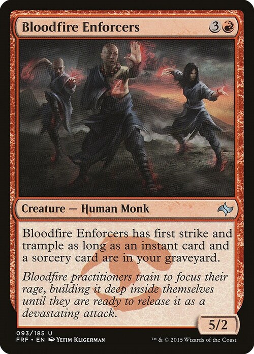 Bloodfire Enforcers Card Front