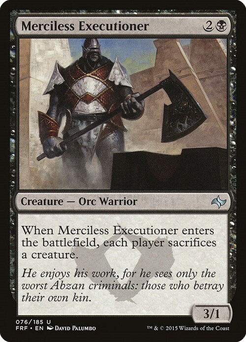 Merciless Executioner Card Front