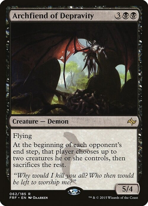 Archfiend of Depravity Card Front