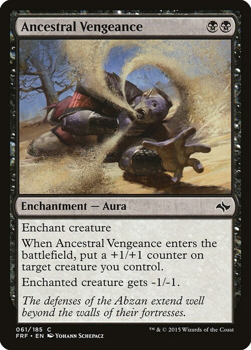Ancestral Vengeance Card Front
