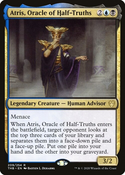 Atris, Oracle of Half-Truths Card Front