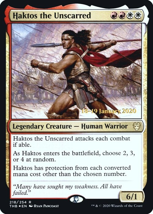 Haktos the Unscarred Card Front