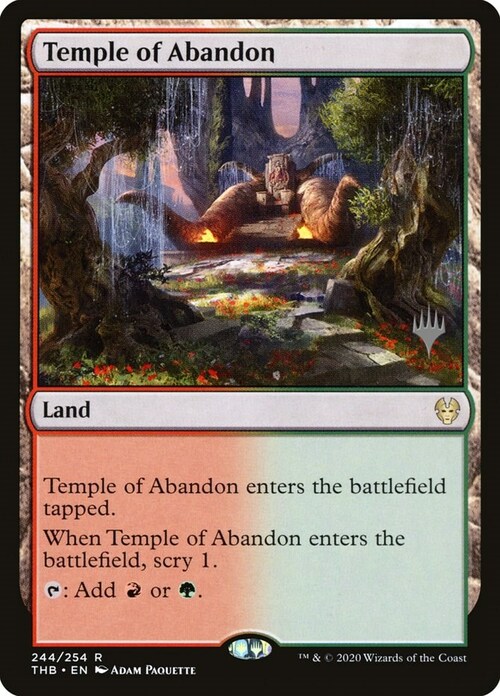 Temple of Abandon Card Front