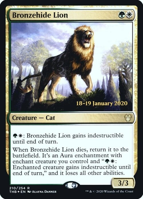 Bronzehide Lion Card Front