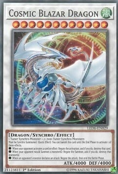 Cosmic Blazar Dragon Card Front