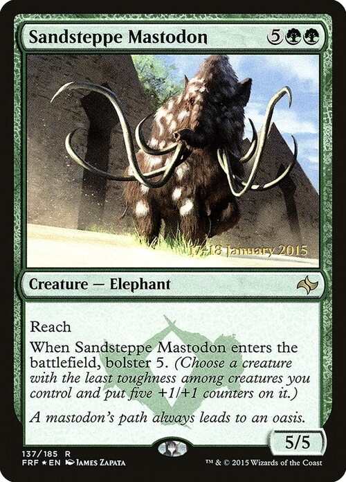 Sandsteppe Mastodon Card Front