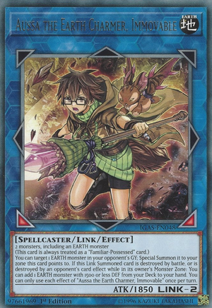 Aussa the Earth Charmer, Immovable Card Front